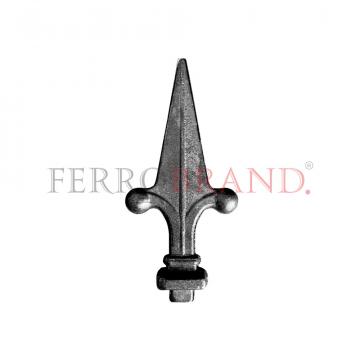 Varf fier forjat pentru porti si garduri 105x50mm