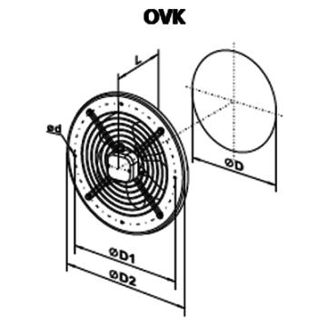 Ventilator axial OVK 2D 250