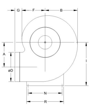 Ventilator centrifugal mediu coroziv MBP 35 T4 1/2