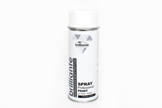 Vopsea spray alb pur lucios (Ral 9010) 400 ml Brilliante