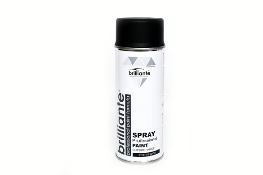 Vopsea spray negru grafit mat (Ral 9011) 400 ml Brilliante
