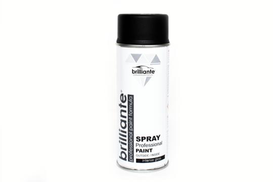 Vopsea spray negru mat (Ral 9005) 400 ml Brilliante