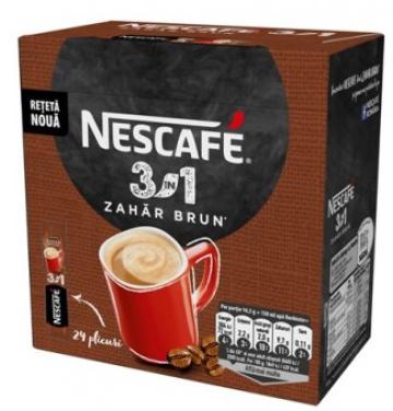 Zahar brun Nescafe 3in1 15g 24buc/cutie